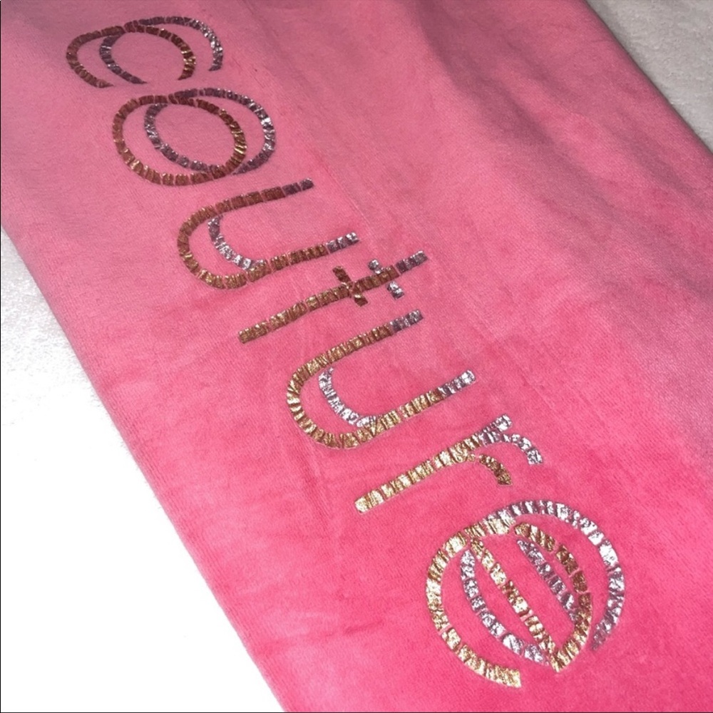 Juicy Couture Pink Velour Pants - Picture 5 of 9